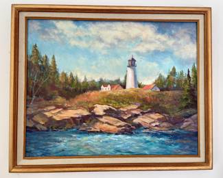 R.E. Collier oil painting