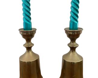 Solid brass candlesticks