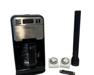 Hamilton Beach Coffee Maker, Flashlight, Light Timers & Pocket Knife