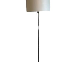 Silver-Tone Floor Lamp - 7.5" x 7.5" x 60"