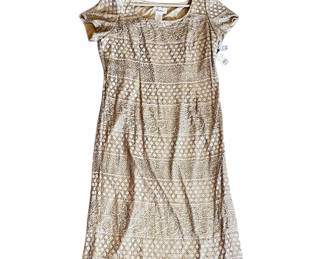 Michaelangelo Shimmery Gold-Tone Dress