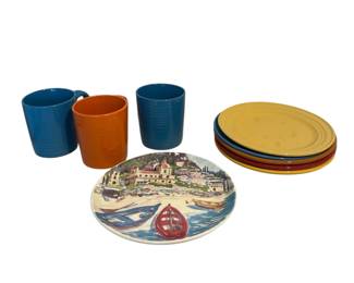 Colorful Mugs & Plates