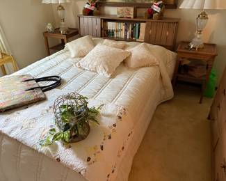 bed and nightstands