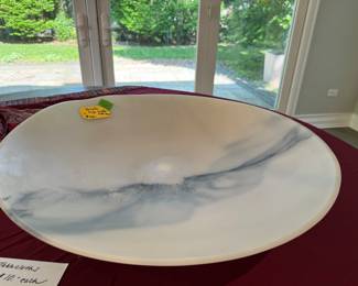 Decorative acrylic large bowl