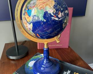 18" Gemstone tabletop globe