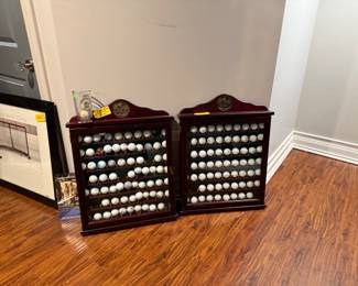 Golf ball racks & balls