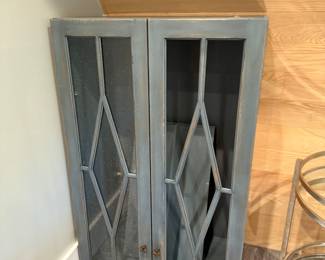 teal cabinets, 2