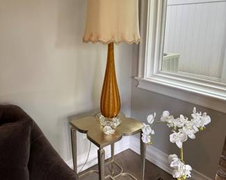 Murano glass lamp (table has sold)
