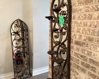 Cathedral mirrored wall sconces