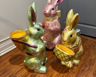 Dept 56 Paper Mache bunnies