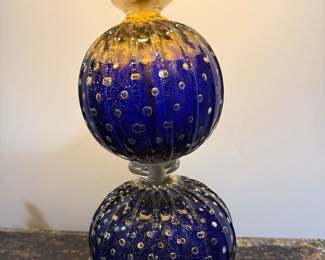 Hobnail vintage lamp