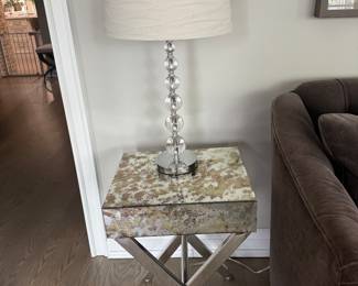 Mirrored accent table