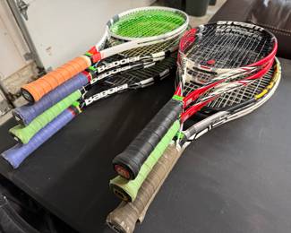 tennis rackets