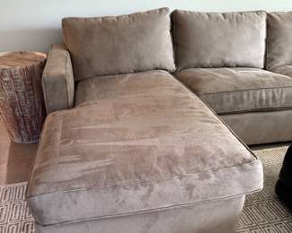 Room & Board tan sectional with chaise