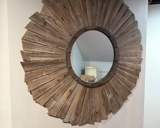 Wooden mirror
