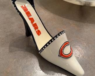 Chicago Bears wine holder shoe