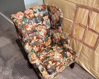 childs' wingback chair