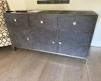 Walter E Smithe cabinet, distressed wood