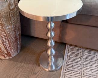 Chrome twist side table