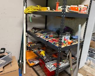 misc. tools; shelving