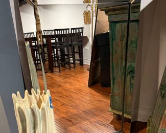 Large plate glass mirror
