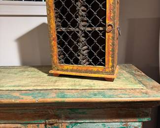 small rustic looking cabinet