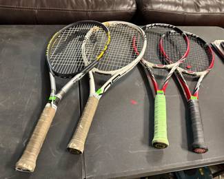 tennis rackets