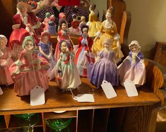 Royal Doulton ladies.