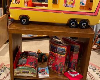 Barbie bus and boy toys below.