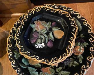 More colorful dinnerware.