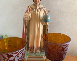 One of several religious figurines.