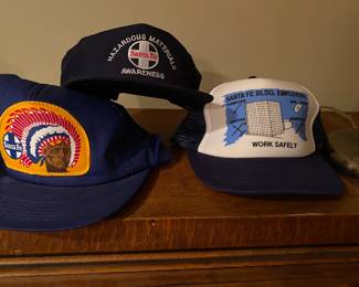Santa Fe Railway caps.