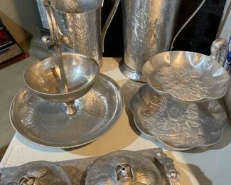 We have a large collection of vintage aluminum items.  Some are signed and are the latest in collectibles.