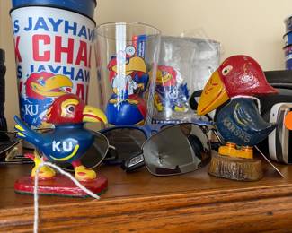 Pair of vintage KU Jayhawks lead figures. Great collectibles for the student or the alumni.