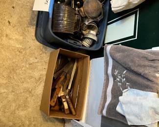 Old kitchen gadgets and knives
