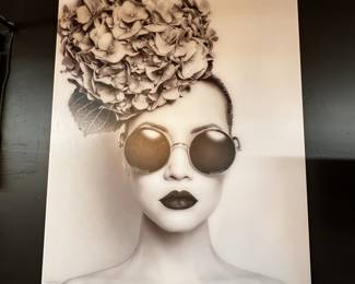 Large scale black and white art -ideal for a studio, loft, or salon space