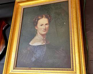 Antique framed portrait