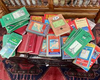 Vintage Michelin European Guides and Maps