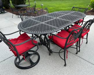 Table comes with umbrella