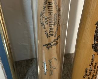 Ernie banks signed bat.  COA