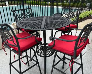 Table comes with umbrella