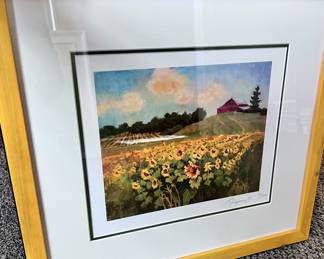 Signed and number framed photography