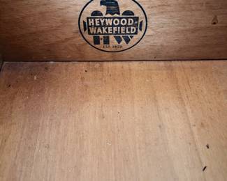 Haywood Wakefield Desk Mid Century Modern Curved front
