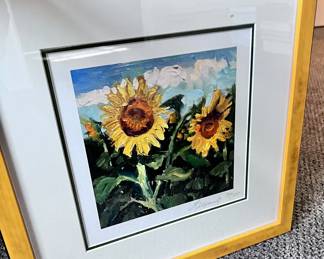 Signed and number framed photography