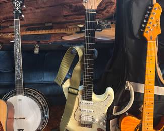 Guitars and banjos