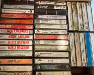 cassette tapes—only a sampling shown