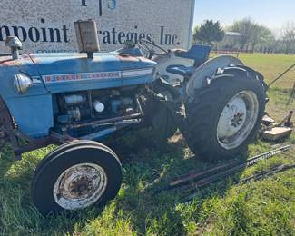 Ford 3000 Tractor with finishing mower