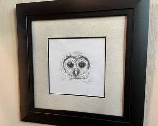 Owl photography by Missy Hood. Wonderful local artist. Ask us for her card.