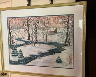 Winter scene by Barbara Petro.