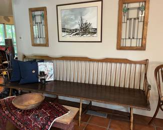 Early American Deacons bench.